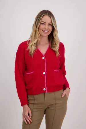 Valentino Cardigan / Red/Pink