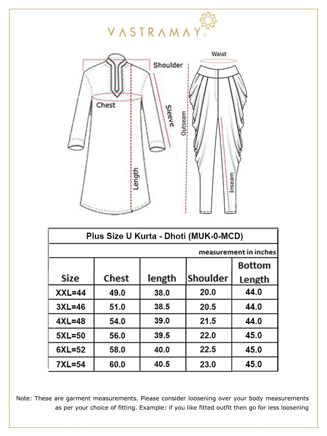 Vastramay Men's Golden Silk Kurta Dhoti