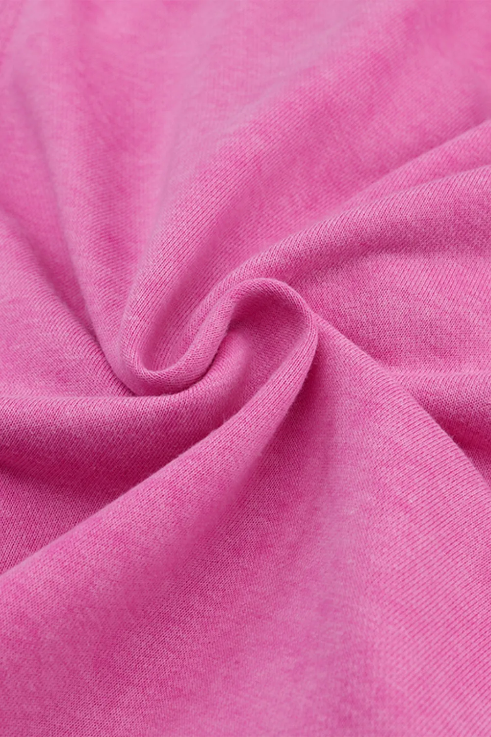 Womens Pink Fashion Sweater Exposed Seam Twist Open Back Oversized Sweatshirt