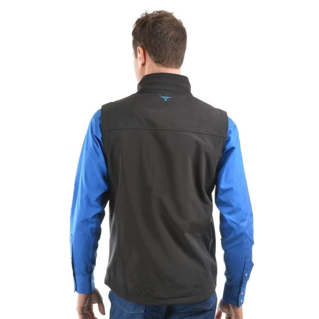 Wrangler Mens Logo Softshell Vest