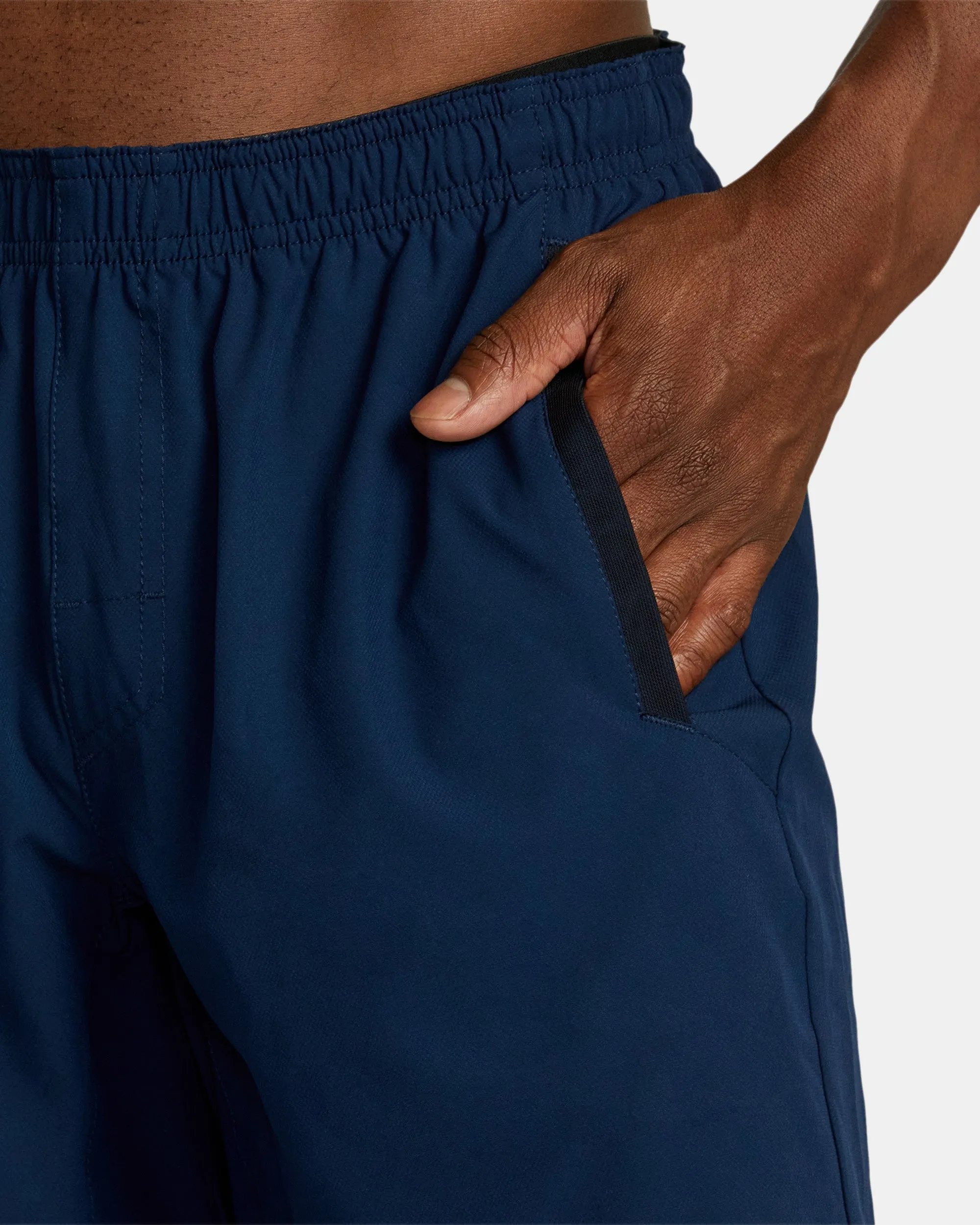 Yogger Stretch 17" Athletic Shorts - Navy Credits